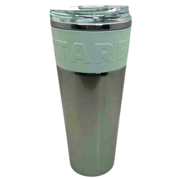 Starbucks Other - Starbucks Mint Green Stainless Steel Rubber Grip Tumbler. 